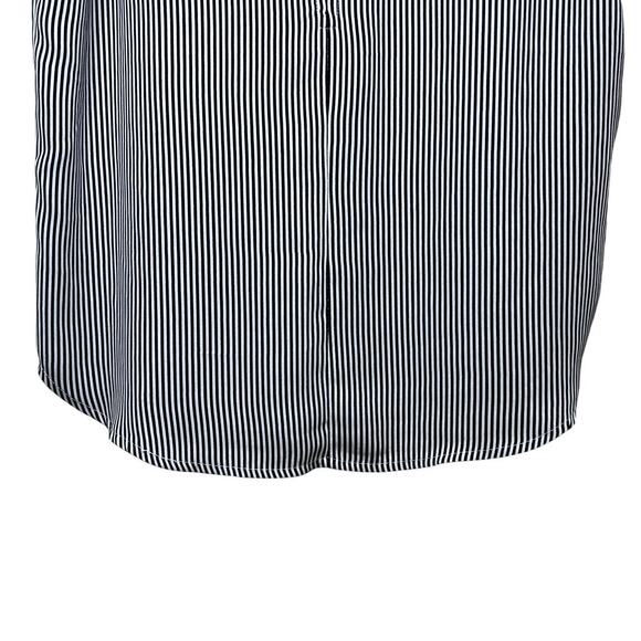 Philosophy Striped V-Neck Short Sleeve Blouse Size Medium Flutter Sleeves - Picture 3 of 9